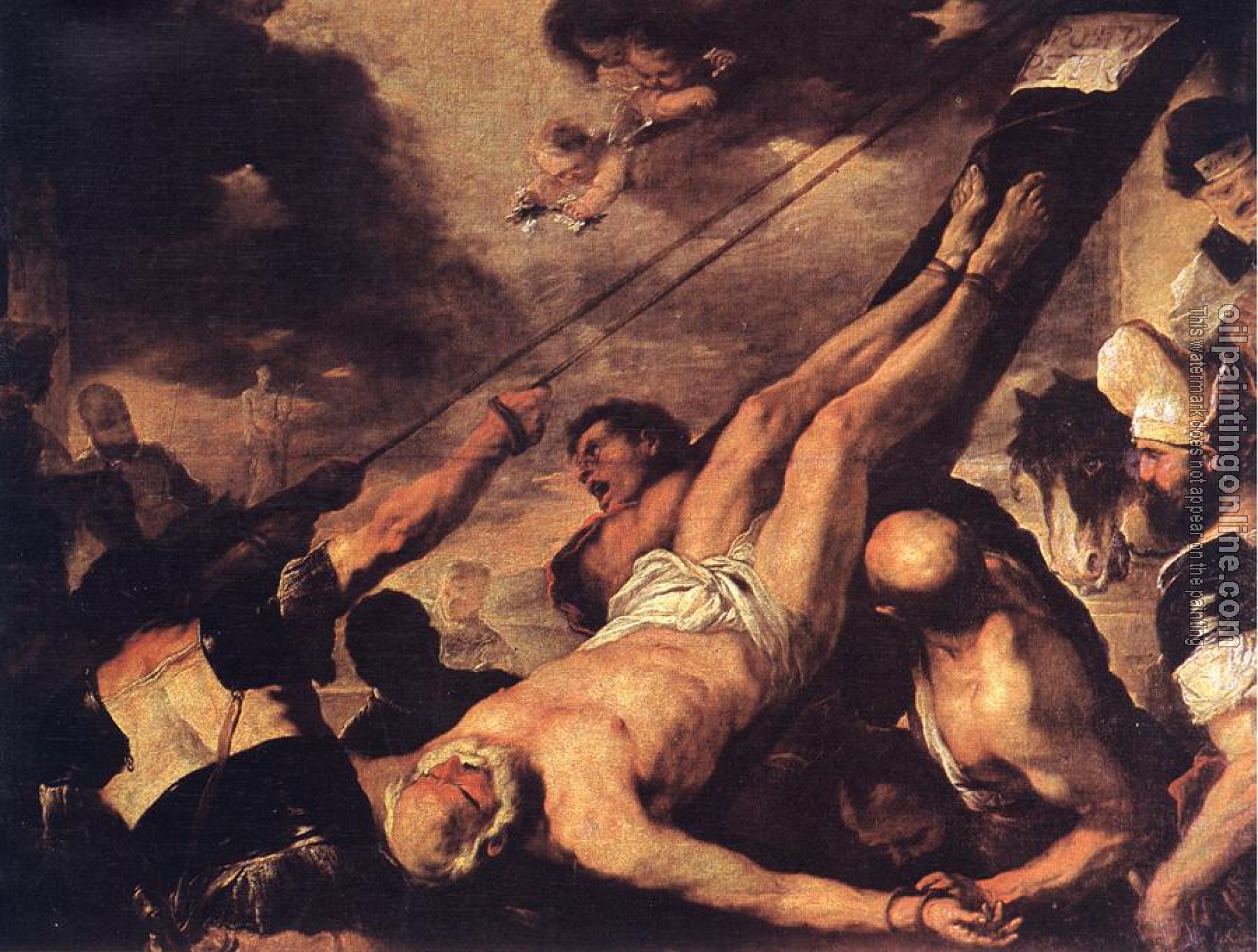 Giordano, Luca - Crucifixion of St. Peter